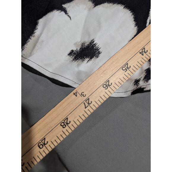 Chico's No Iron Stretch Fairycore Floral Cotton Tunic Top Size 0 US 4 XS Shirt - Picture 8 of 12